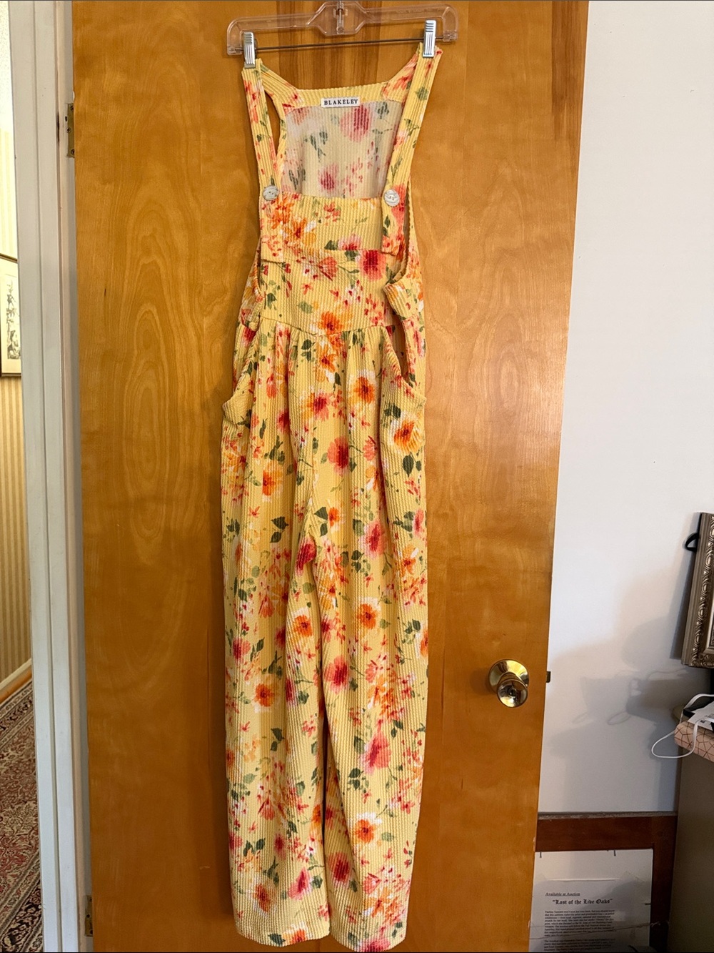 Yellow, Pink , Orange, GreenFloral Ribbed Jumpsuit Overall. NEVER WORN Reposhing